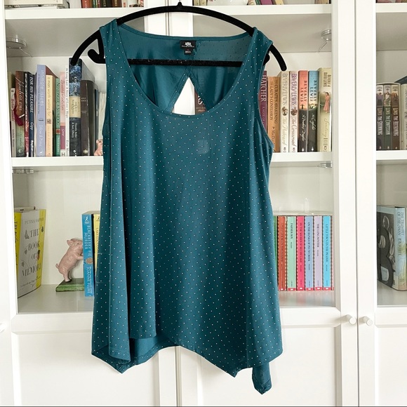 Rock & Republic Dark Green Studded Tunic Top - Picture 4 of 16